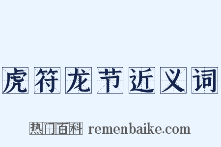 虎符龙节近义词是什么意思的图片